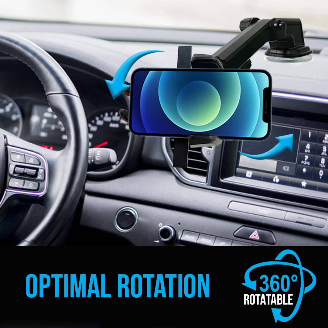 One Touch Car Phone Mount 360-degree rotation phone mount