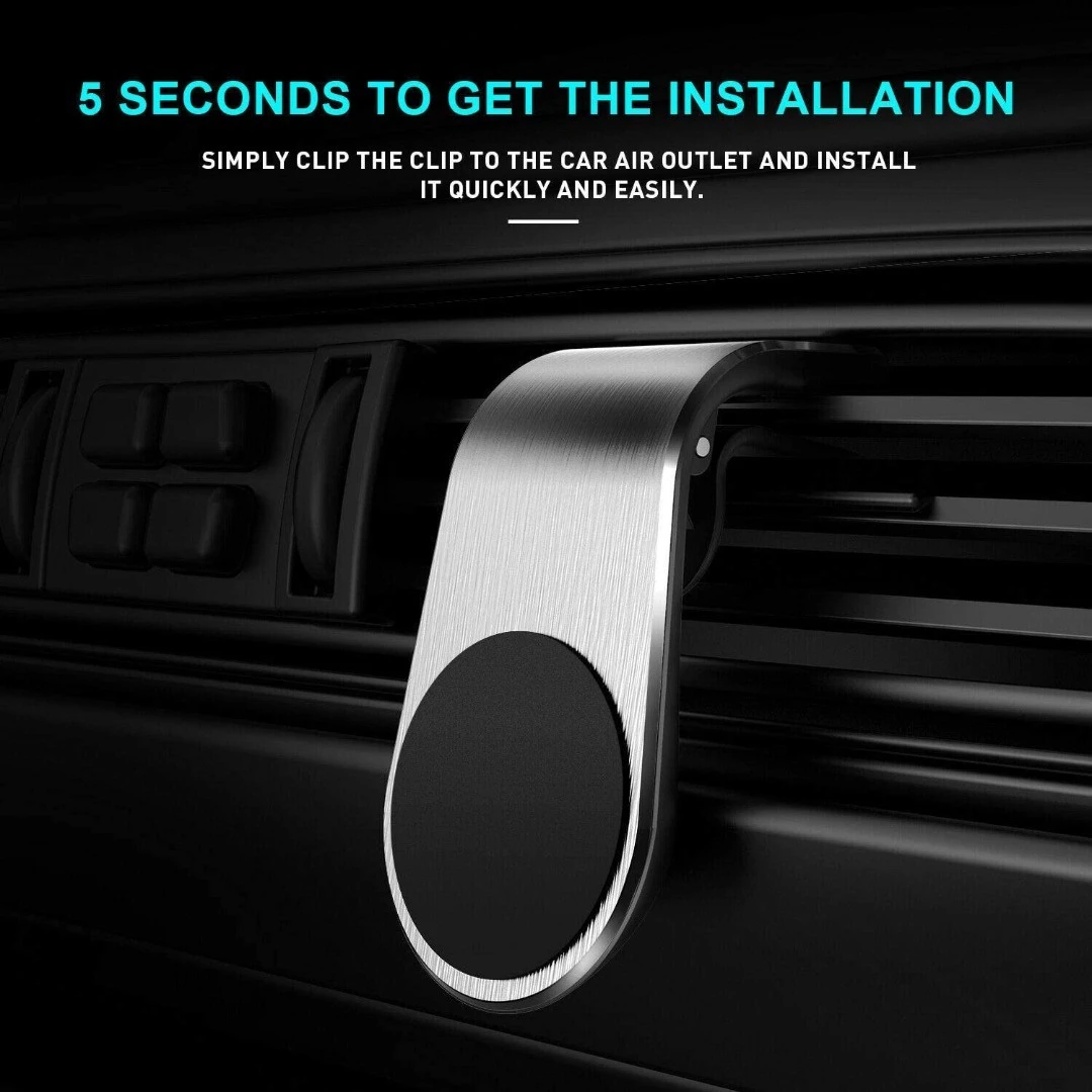 Fast Track Magnetic Air Vent Phone Mount One-Hand Operation Phone Holder