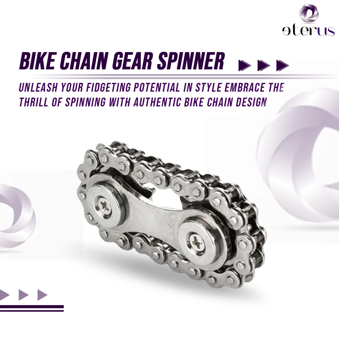 Bike Chain Gear Spinner Bike chain fidget spinner