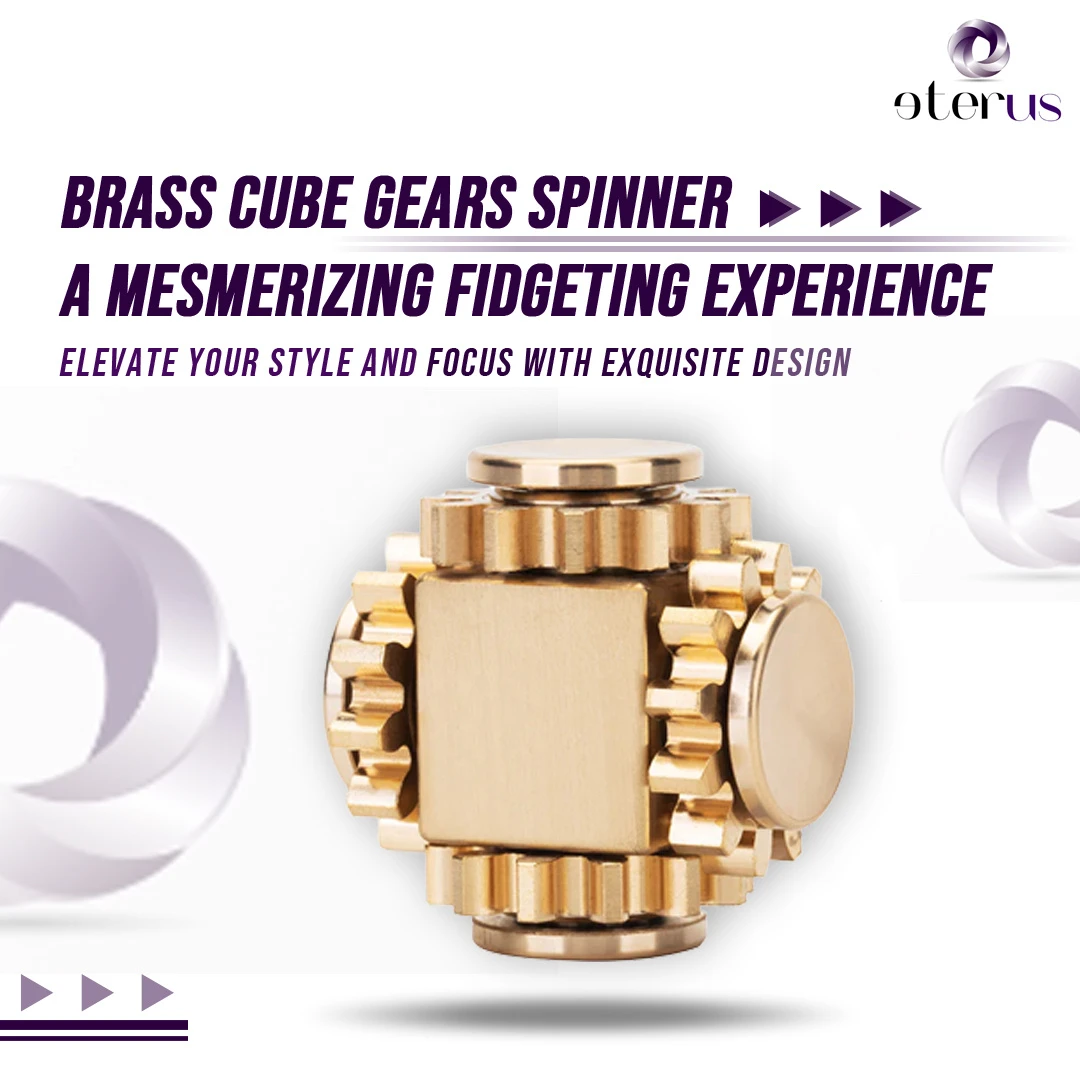 Brass Cube Stress Spinner brass stress spinner