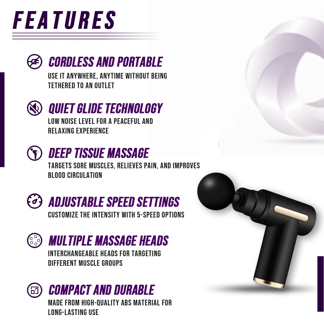 Eterus Muscle Massage Gun whisper-quiet massage gun