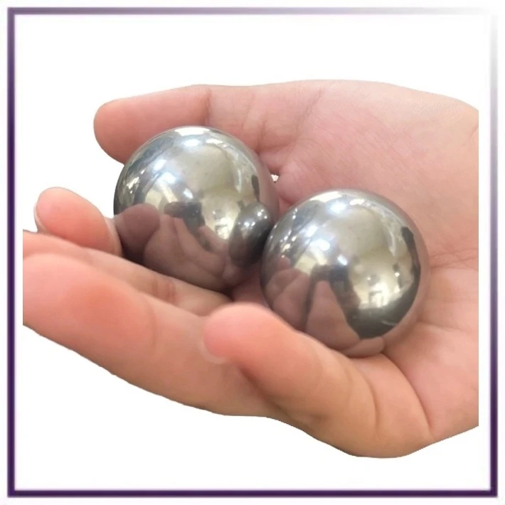 2-Pack Durable Stainless Steel Baoding Balls hand therapy balls