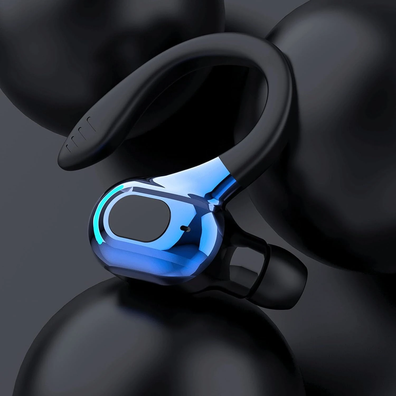 Red HiFi Bluetooth Earpiece with hands-free Bluetooth device