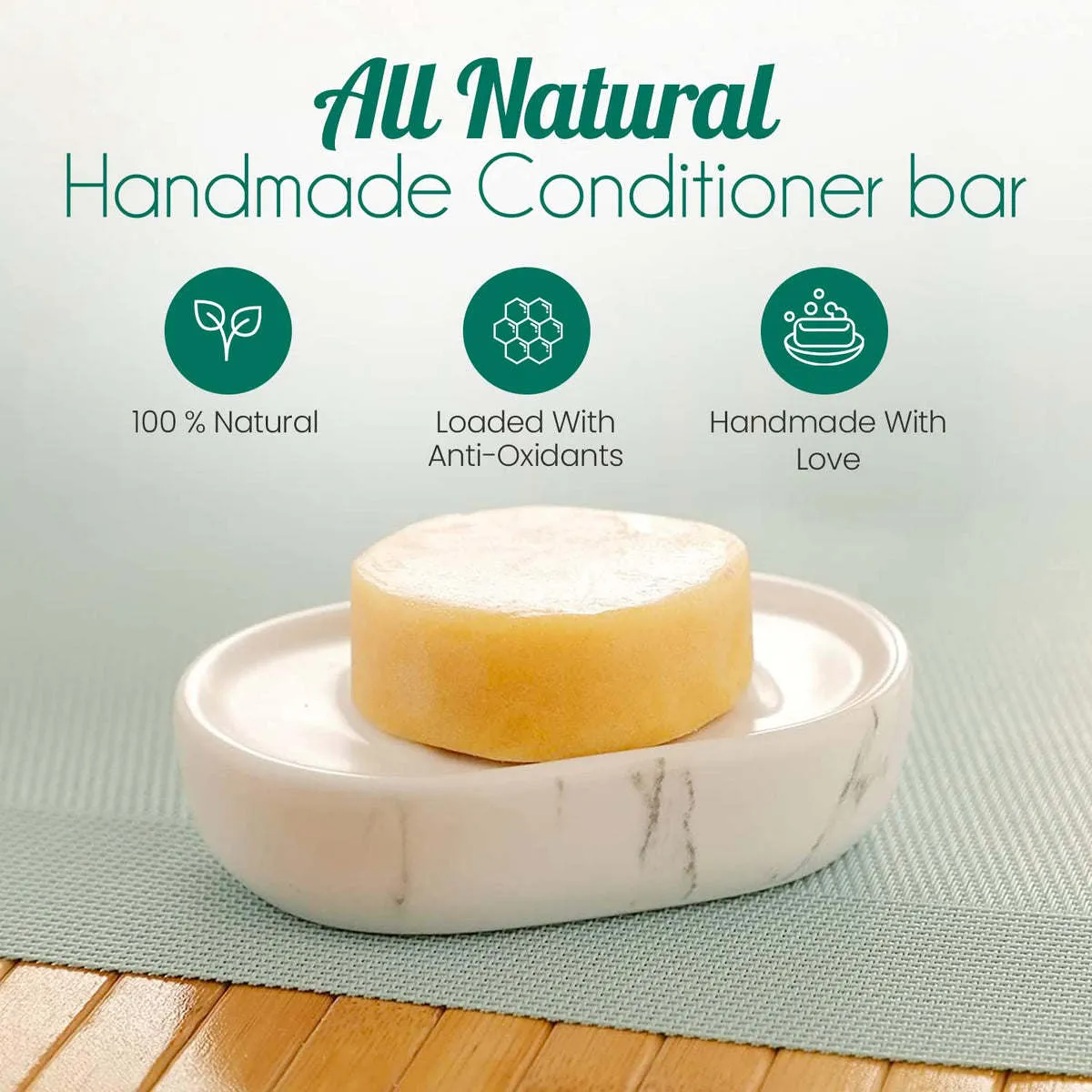 Artisanal All-Natural Conditioner Bar Zero-waste conditioner bar