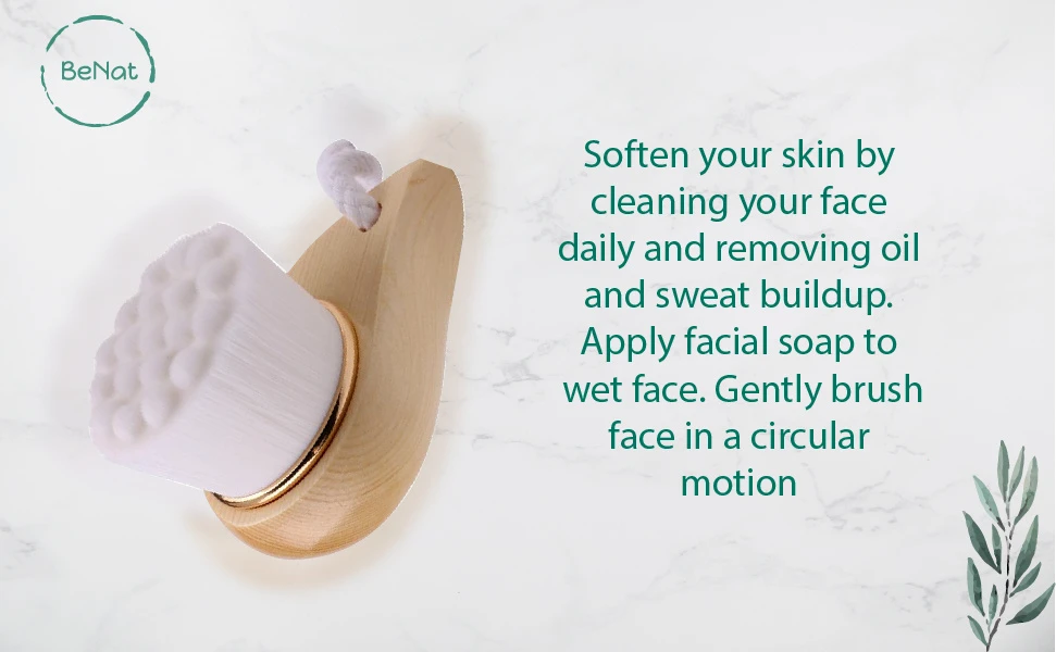 Bamboo Handle Facial Brush - sustainable skincare