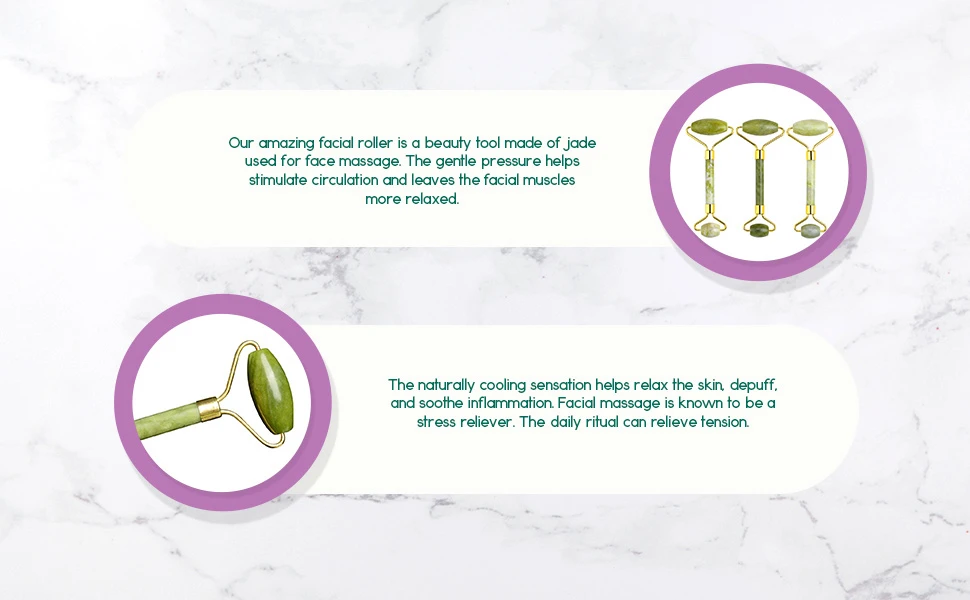 Jade Facial Roller improve skin elasticity