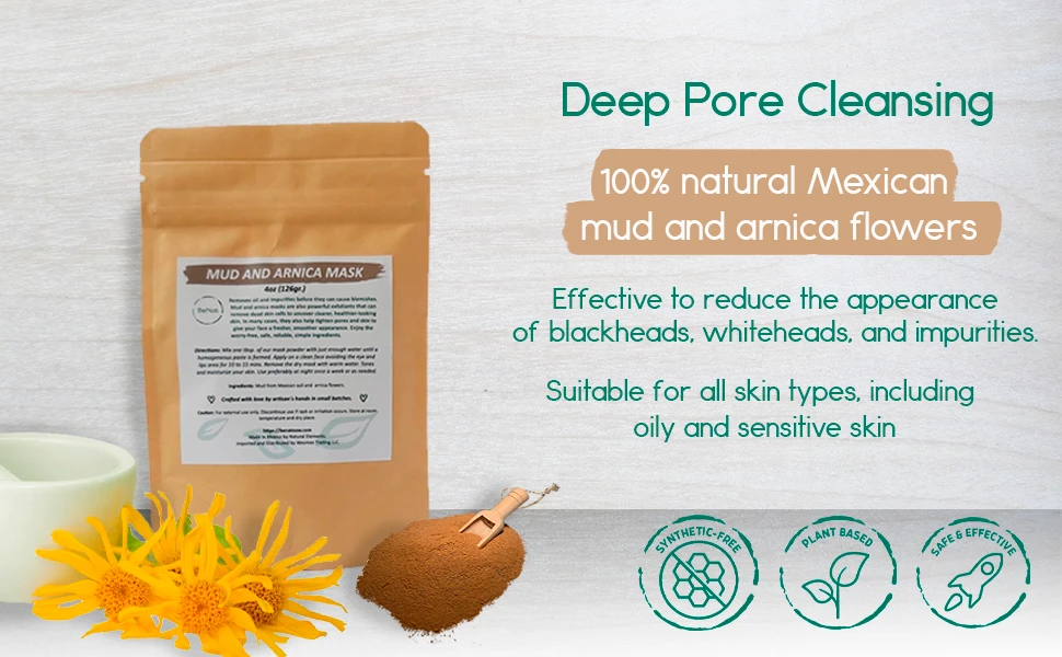 Mud & Arnica Detox Mask Mexican mud skincare