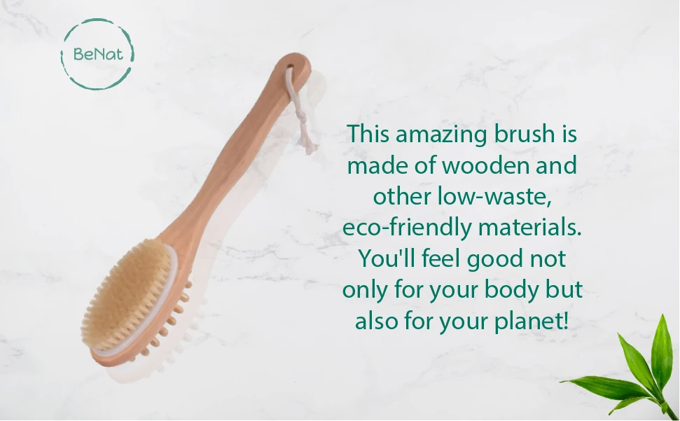 Eco-Friendly Bath & Massage Brush Boar bristle brush