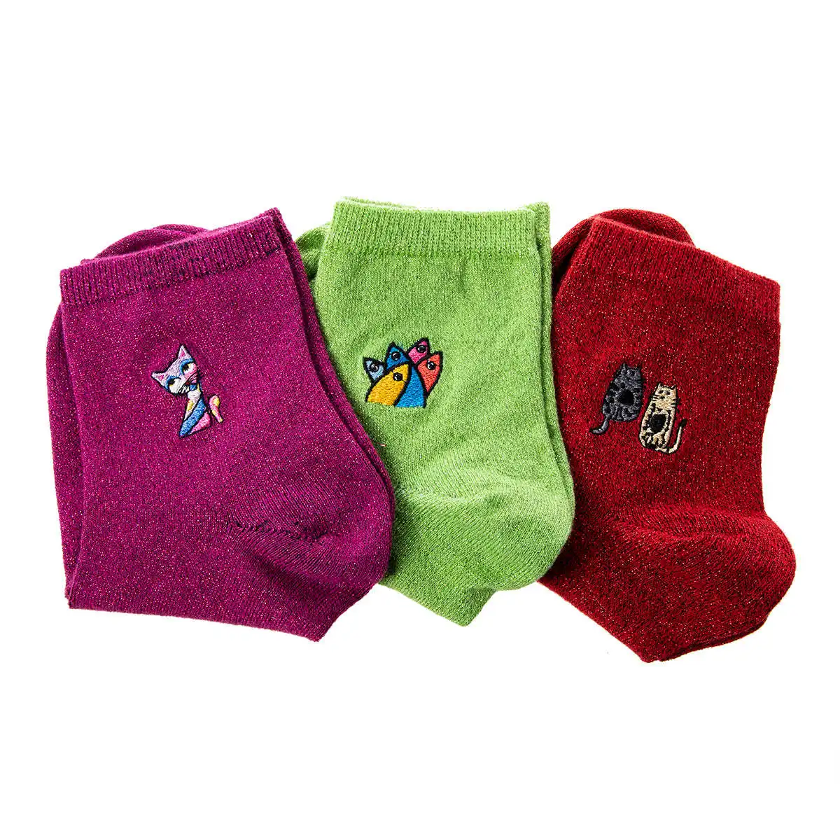 Biggdesign Glitter Women's Socks Set Women's Durable Socks