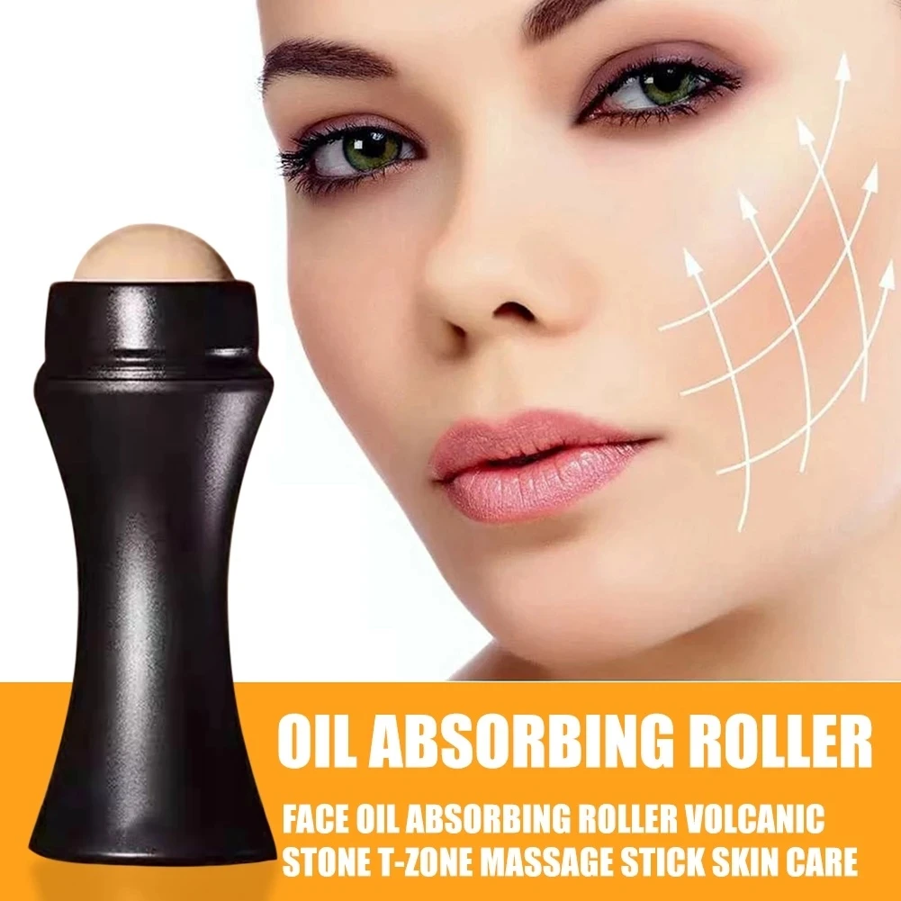 Volcanic Stone Face Roller portable oil control