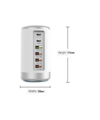 6-Port Power Hub smart charging station