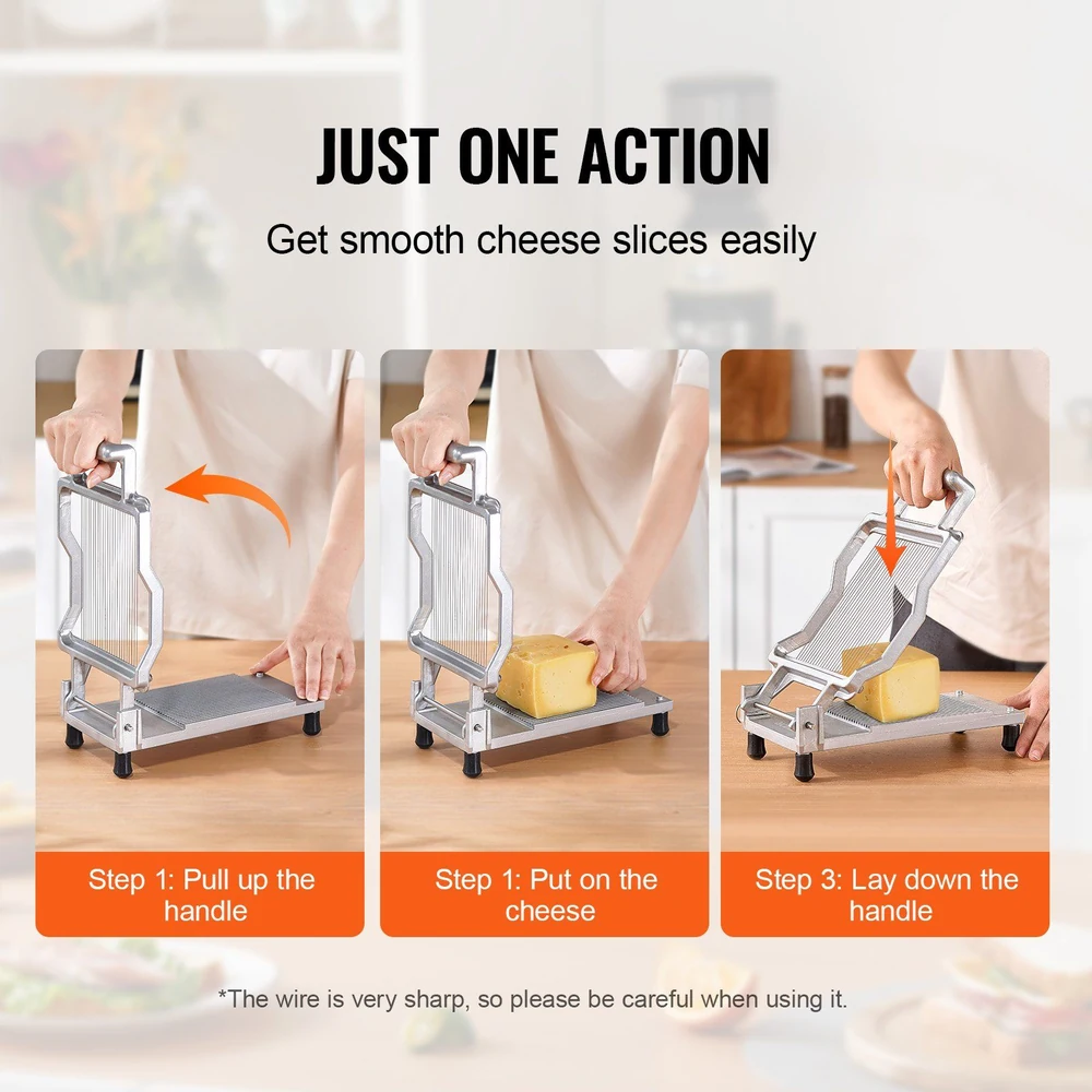 Step-by-step guide on using a cheese slicer machine to get smooth cheese slices.